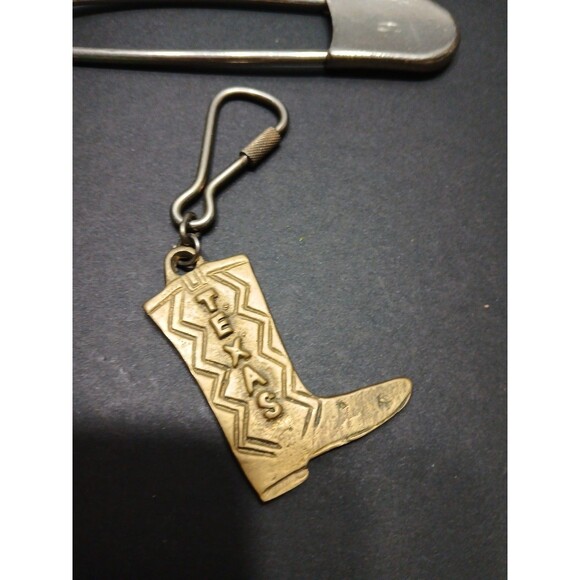 Vtg Lot Tigers Button Pins Ski NCA Cheer Big Safety Pin 90 & TX Keychain Cards - Picture 12 of 14